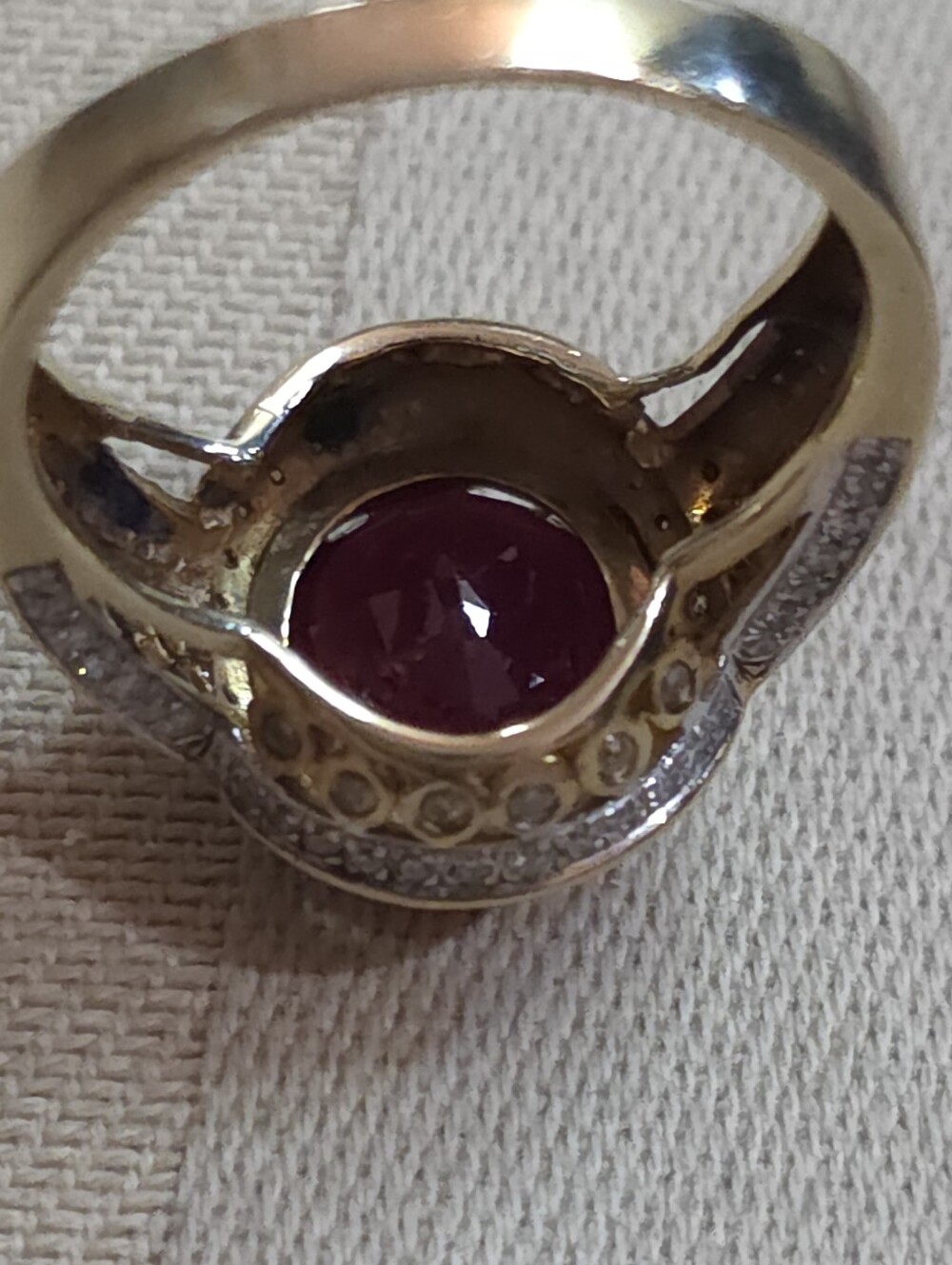 14K GENUINE NATURAL RUBY AND DIAMOND RING 5.36 Gr 189 DIAMONDS 5 CT RUBY SZ 6.5 - Picture 9 of 10